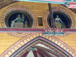 The muses of agriculture and industry now look over the sanctuary.