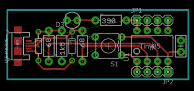 Attempt no. 1 at routing a board.