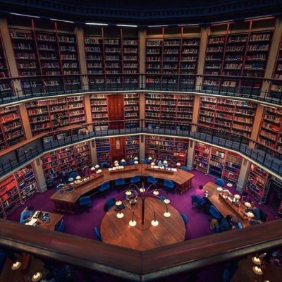 The Round Reading Room of King's College London's Maughan Library. Image via Wikipedia