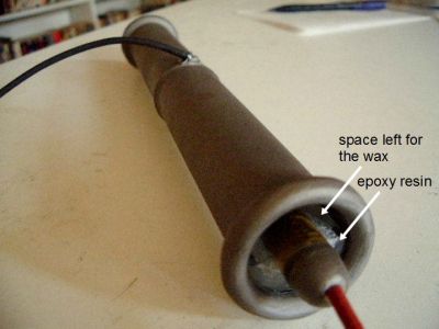 The capacitor with epoxy only
