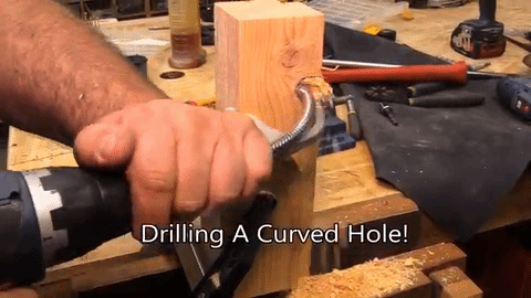 Multi Angle Drill Bit Curved Hole Craft Drilling Electrical Plumbing Builder DIY 