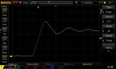 A 4.6 nS rise time from a mercury-wetted relay