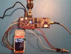 Eric Brombaugh's iceRadio FPGA SDR, plugged together with Pmods