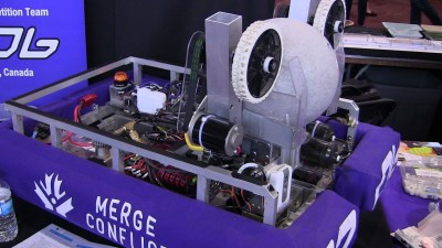 One of Merge Conflict's robots