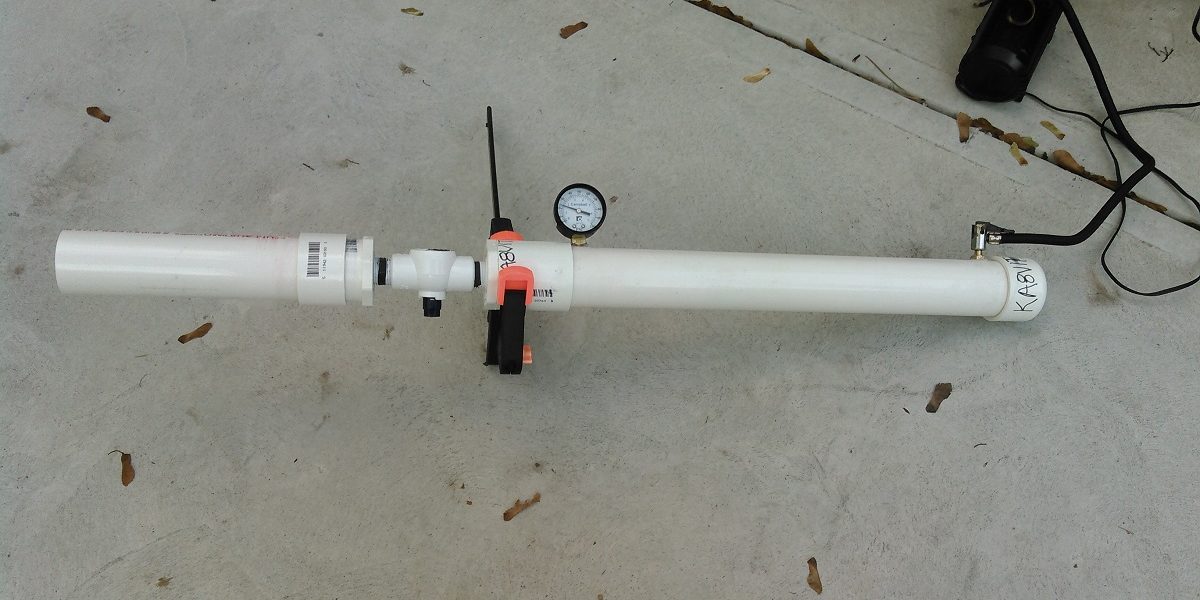 Pneumatic Launcher Gets Ham Antennas Hanging High | Hackaday