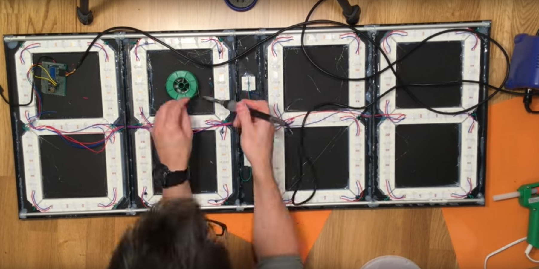 Really Big Digital Clock Finds Use For Really Big 3D Printer Hackaday really-big-digital-clock-finds-use-for-really-big-3d-printer-hackaday