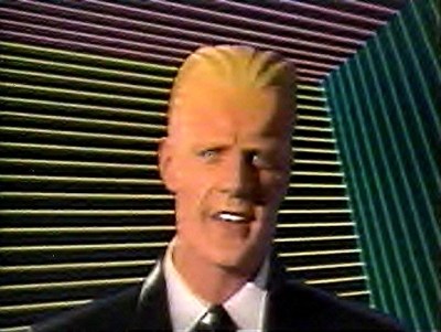 The real [Max Headroom] (Fair use) Via Wikimedia commons.