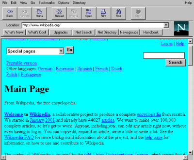 Netscape Navigator didn't beat MSIE, but it beat the CD-ROM multimedia business into the dust. (Wikimedia Commons)