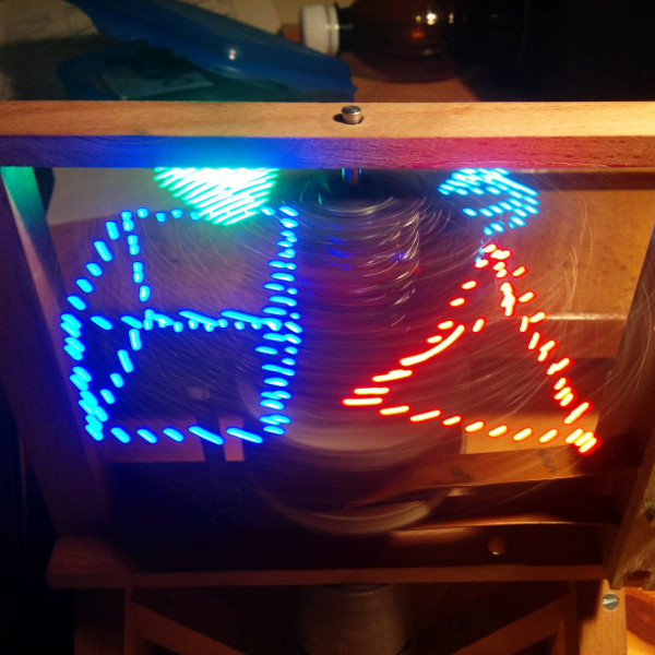 spinning led hologram diy