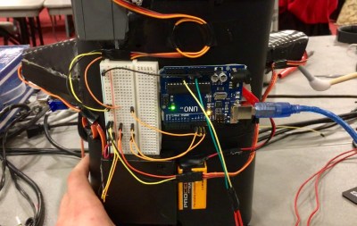 The electronics for the Alexa coffee maker robot