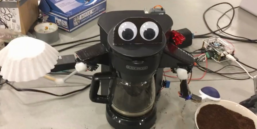 Alexa coffee maker robot