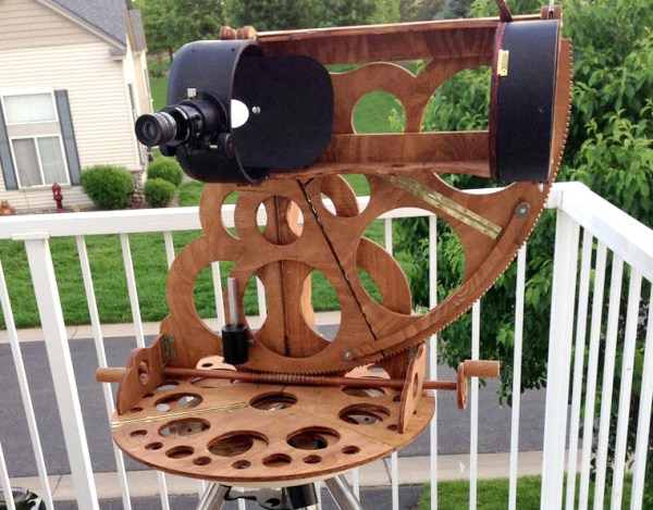 CNC telescope, semi-Nasmyth mount