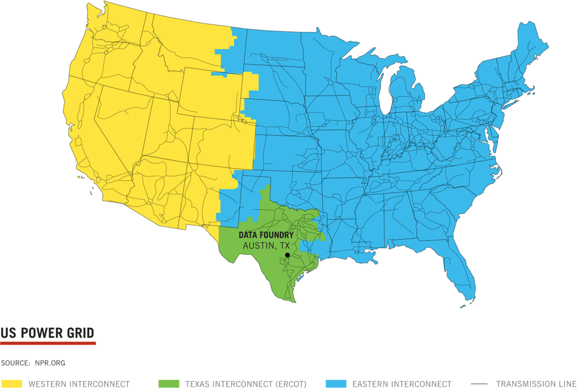 Ercot Power Grid Map