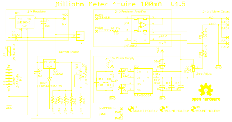 Protected Milliohmmeter Capacitor ESR Meter – Electronics Projects Circuits