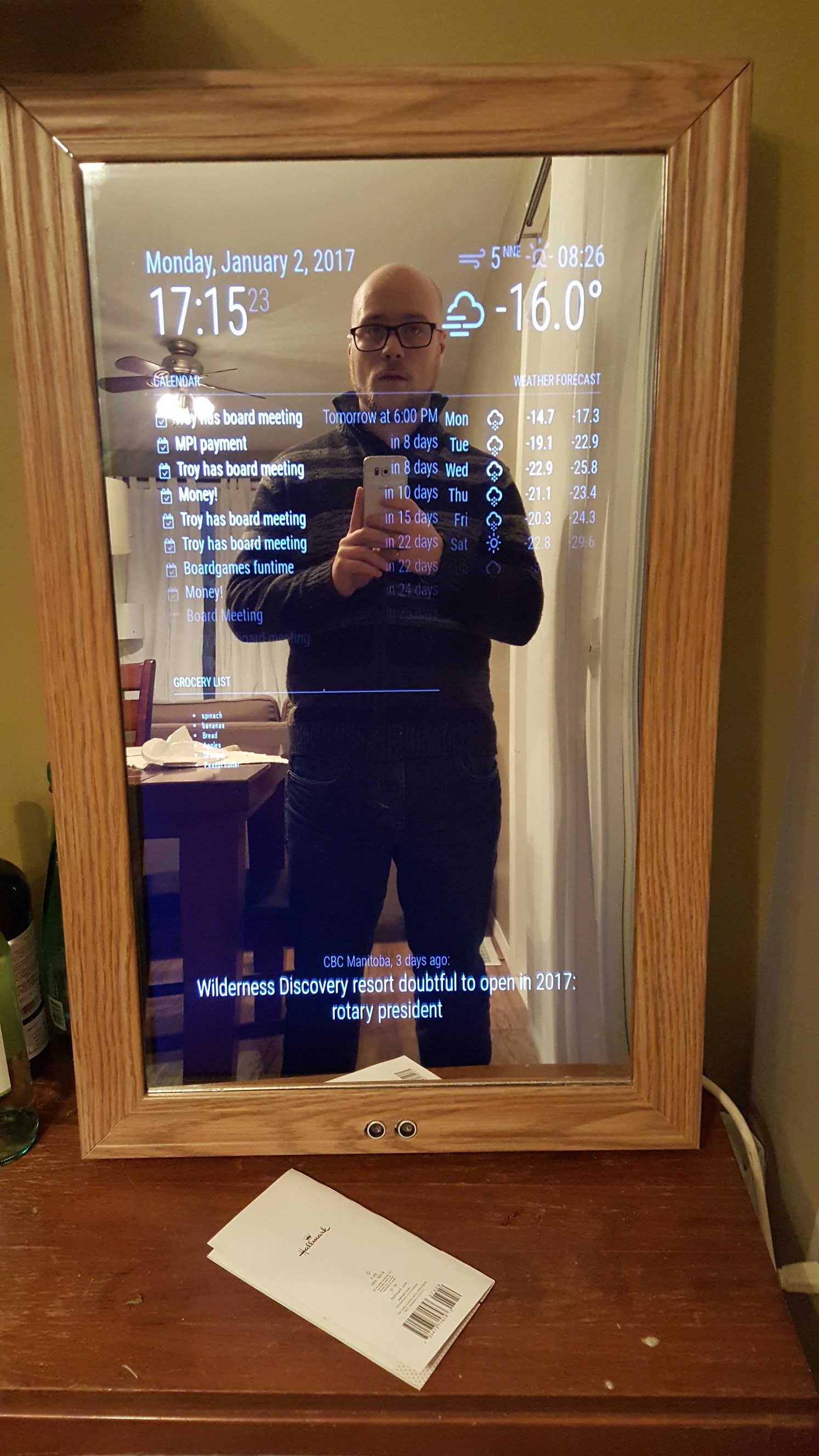 Innocent TV Imprisoned Behind Mirror | Hackaday