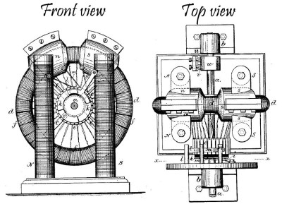 Early Edison dynamo - From US219393