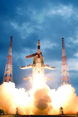 Launch of a PSLV by the Indian Space Research Organization