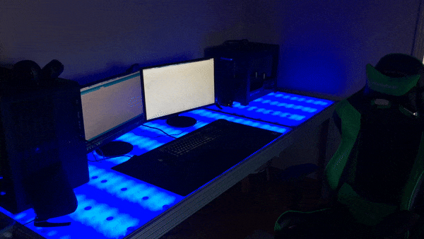 Custom Desk w/ Lights