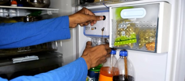 VAIPI Drink Dispenser for Fridge 1 Gallon Plastic Beverage
