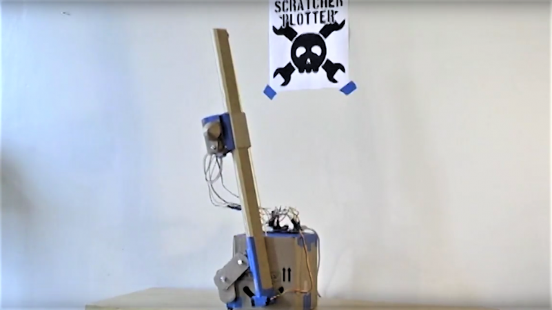 Anatomically Correct Plotter Avoids Back Scratch Fever | Hackaday