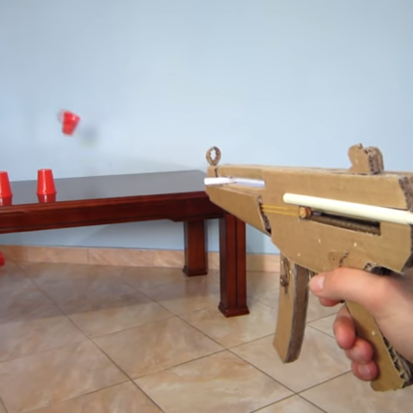 Cardboard And Paper Gun Shows Off Clever Construction Hackaday - 