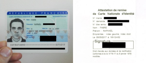 Carte nationale d'identité en France — Wikipédia