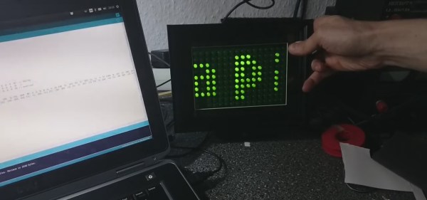 LED display controlled by Bluetooth speaker