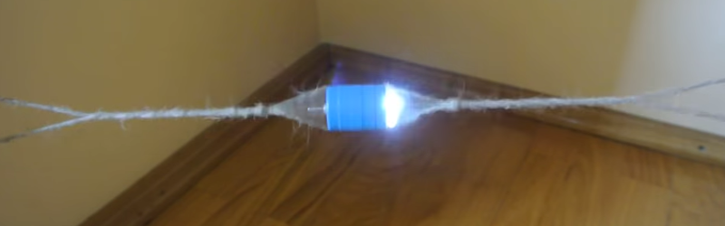 DC Motor Whirligig Generates Power | Hackaday