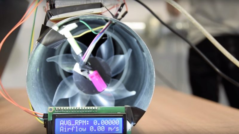 Custom Cut Pinwheel Makes A Useful Hvac Duct Flow Meter Aday - Diy Air Flow Meter Ventilation