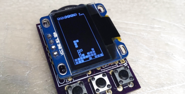 Mini Tetris Game Packs A Tiny85 | Hackaday