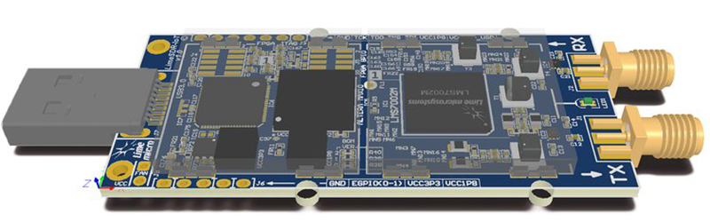 Only Board Original LimeSDR Mini Software Radio Development Board 30.72MHz 