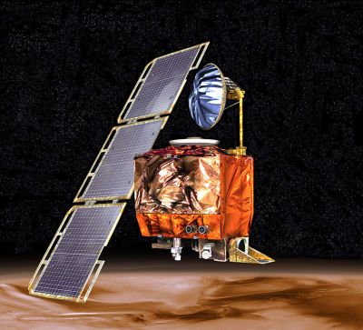 The ill-fated Mars Climate Orbiter craft. NASA [Public domain].