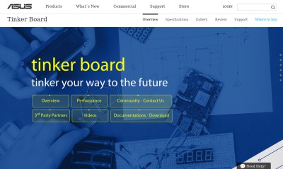 The Tinker Board official website.