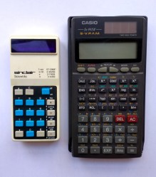 Comparison with a more modern calculator.