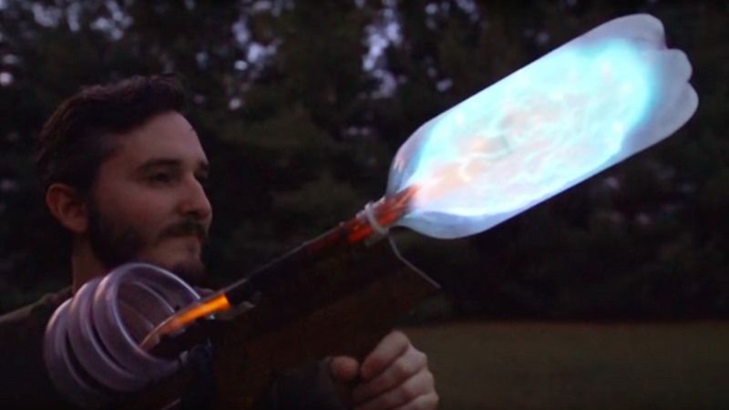 Propane Powered Plasma Rifle Hackaday