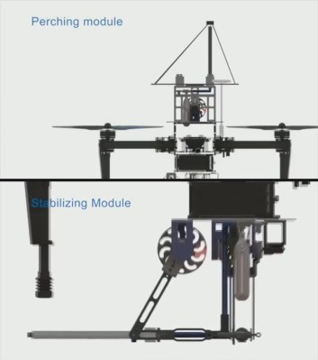 SpiderMAV perching and stabilizing modules