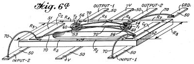 Flying wires drawing from US patent 3,138,743