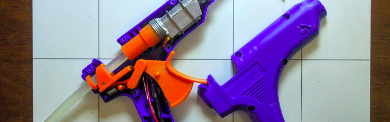 purple glue gun