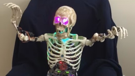 Skelly the skeleton robot