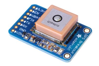 A handy GPS module from Adafruit. Oomlout [CC BY-SA 2.0]