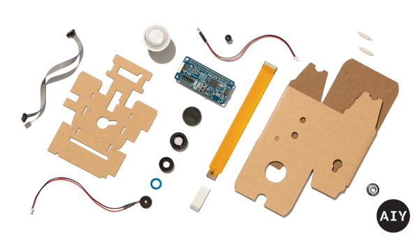 Google's AIY Vision Kit exploded view