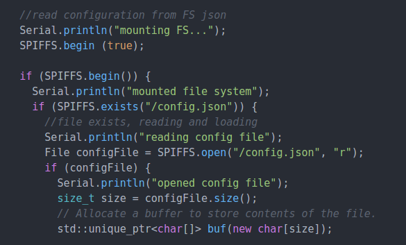 Loading config file failed