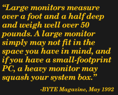 Quote from May 1992 BYTE Magazine