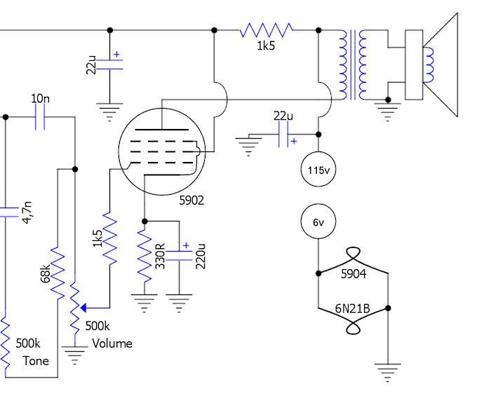 Tiny Guitar Amp Rebuilt With Tiny Tubes | Hackaday