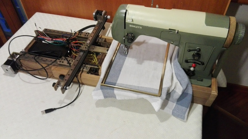 Sewing Machine Porn - Vintage Sewing Machine To Computerized Embroidery Machine | Hackaday