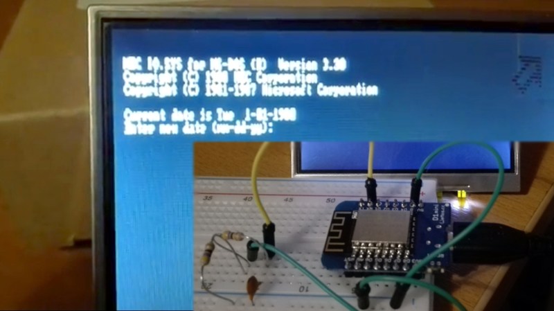 x86 emulation running DOS on ESP8266
