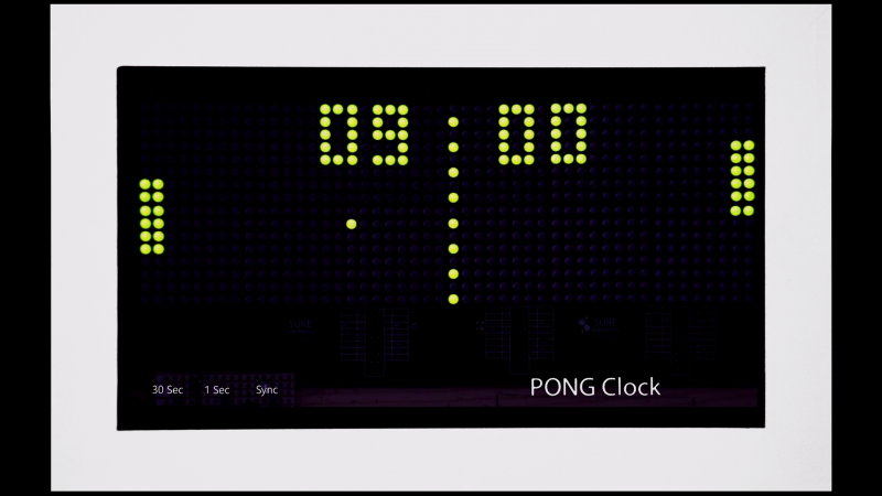 windows 10 screensaver pong clock