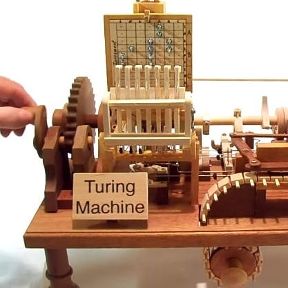Mechanical Wooden Turing Machine
