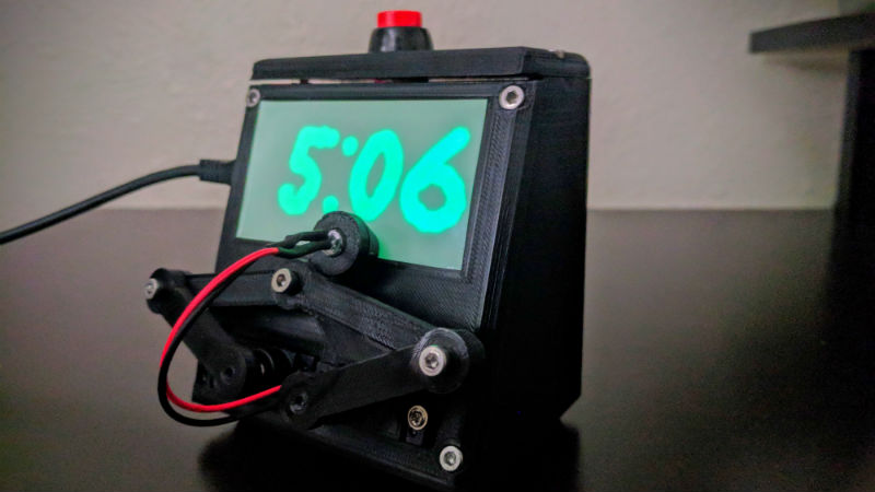 Arduino Clock Jots Down The Time, In UV | Hackaday