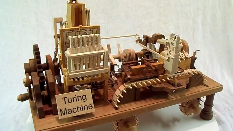 Mechanical Wooden Turing Machine